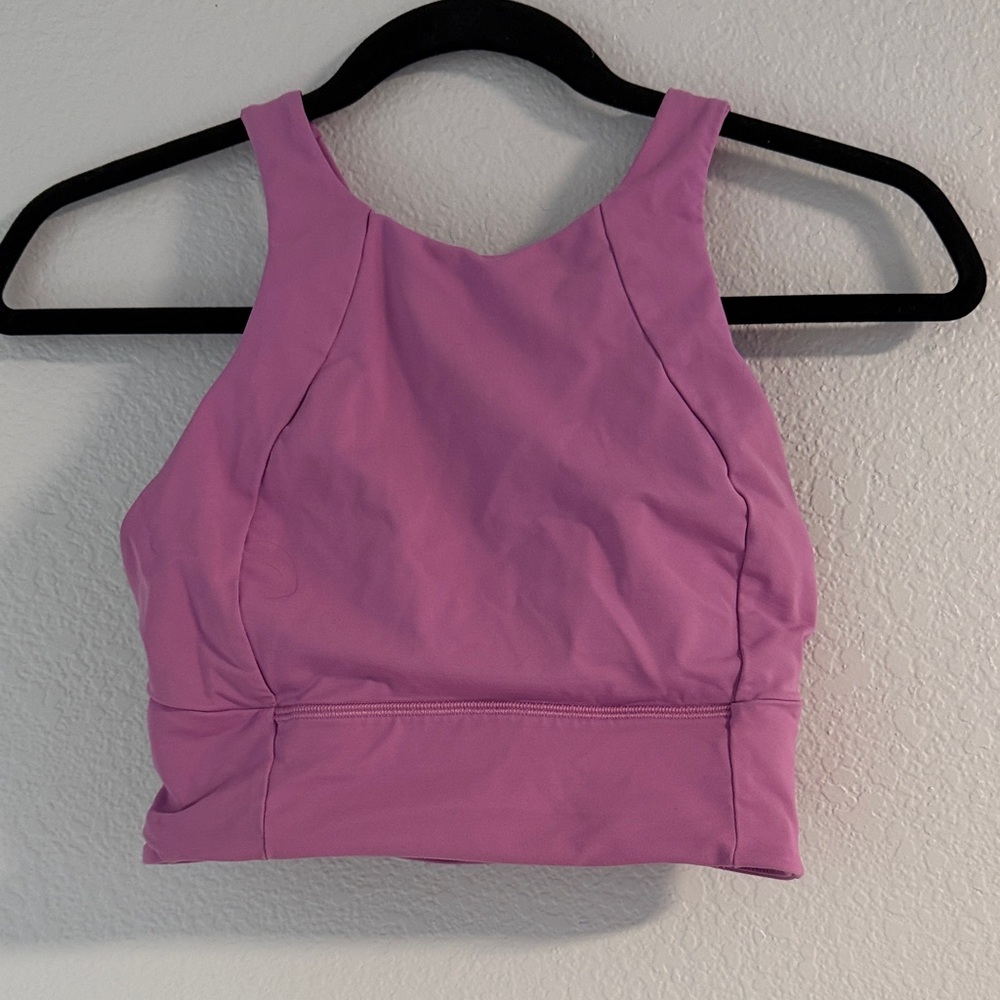 Lululemon long line, high neck, strap back sports bra, size 4